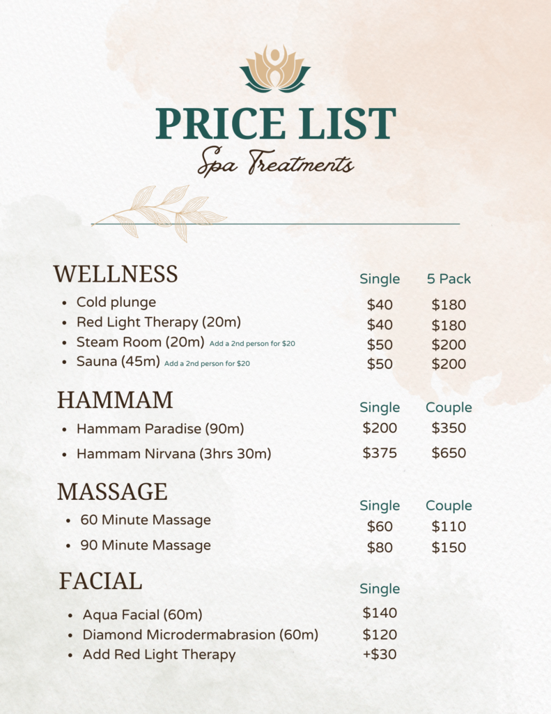 Price List