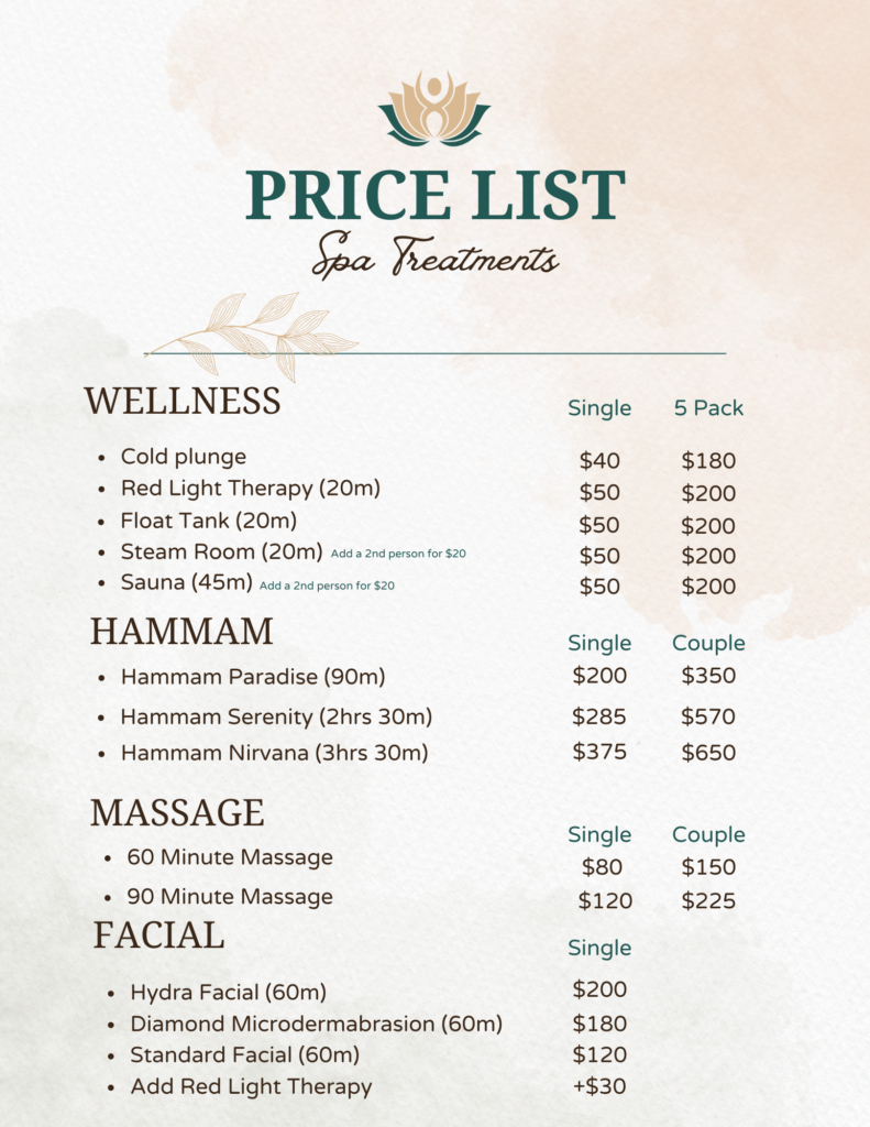 Price List